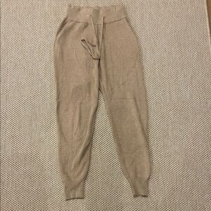 Abercrombie & Fitch Tan Knit Lounge Joggers EUC